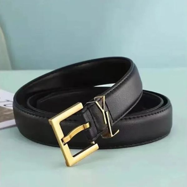 

luxury designer belt for women genuine leather 3cm width classic men fashion belts s buckle womens waistband available 3 color, Black;brown