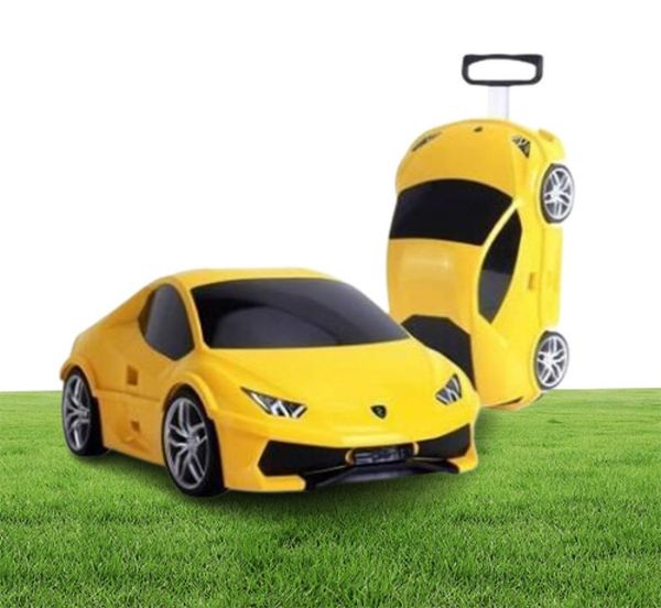 

car suitcase for kids kids rolling luggage suitcase racing car travel luggage wheeled travel trolley suitcase for boys lj2011188116012