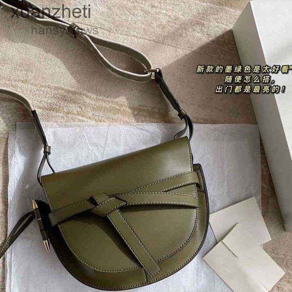 

single 2023 bag shoulder lowe leather saddle leather mini women gate handbags designer woman bags qzzv