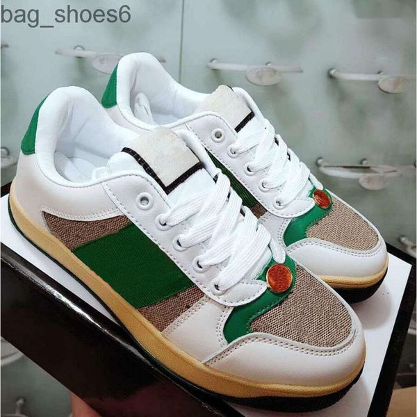 

designer men women sneakers loafers fashion screener men women low cut leather casual sports shoes outdoor driving shoes 36-44, Black