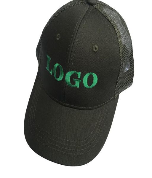 

whole mesh 10pcslot personalized snapback cap custom baseball hat trucker cap children size embroidery logo text9579463, Blue;gray