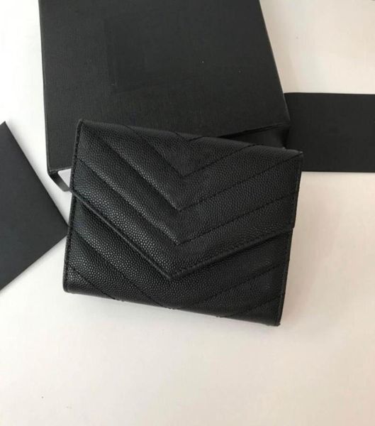 

fashion selling classic wallet women full leather luxurys designer bags gold and silver buckle coin purse card holder 5916622, Red;black