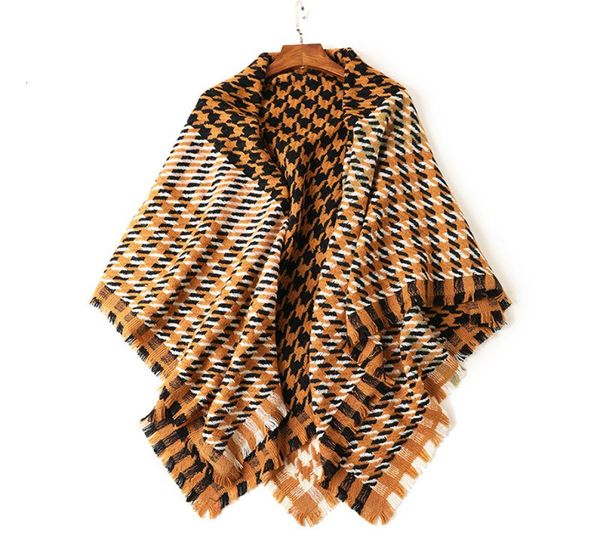 

season keep warm khaki 140cm140cm wool scarf plover grid will kerchief scarf ma039am shawl dual purpose7890049, Blue;gray