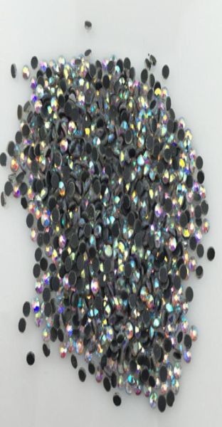 

6ss 2mm crystal strass dmc fix rhinestone crystal ab iron on fix stones ss68124900, Black