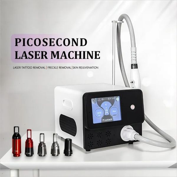 

high power nd yag laser hair removal picosecond machine painless and permanent hair remover tattoo removal skin tightening beauty salon equi, Black