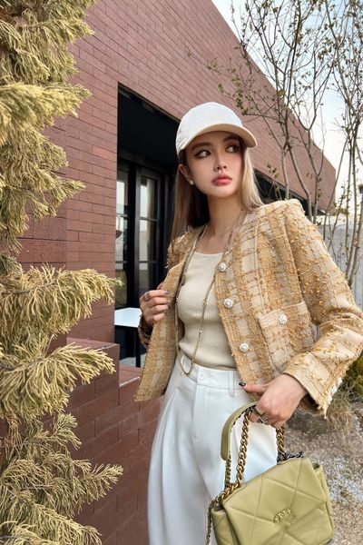 

23ss designer women's jacket denim jacket women's button letter spring and autumn style slim ladies clothing women's jeans ov, Black;brown