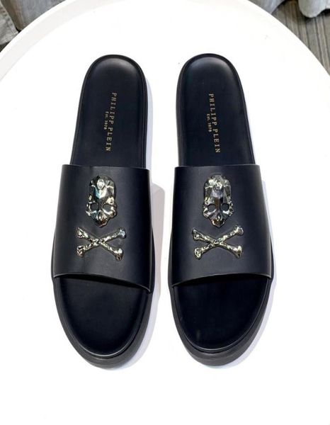 

new 2019 designer sandals mens 13 xiii slippers sandals summer flat thick luxury shoes women beachvltn slipper flip flofsdsfdsfd3683539, Black