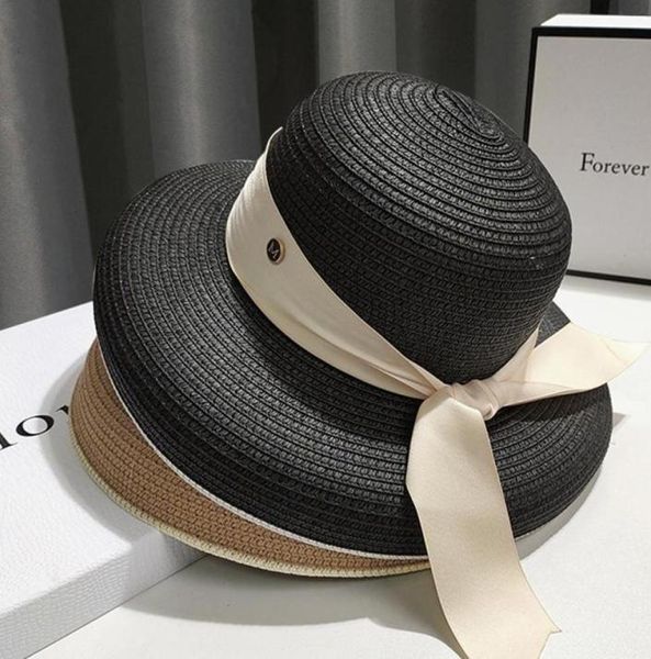 

bucket hat bowknot fisherman039s straw for xia xiao012344973954, Blue;gray