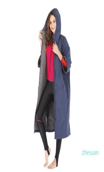 

dry robe waterproof hoodie poncho wet suit dryrobe with microfiber terry toweling lining 2103244148802
