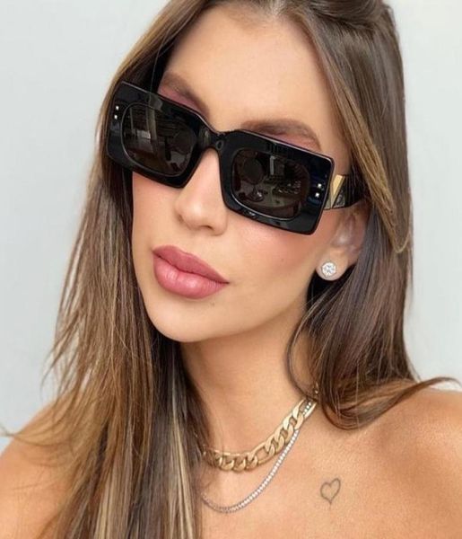 

sunglasses vintage small square black women brand designer v rivet sun glasses female show shades men oculos de solsunglasses4718788, White;black
