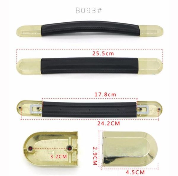 

bag parts accessories repairment suitcase handle hardware luggage replacement plastic travel trolley grip2880529, Black