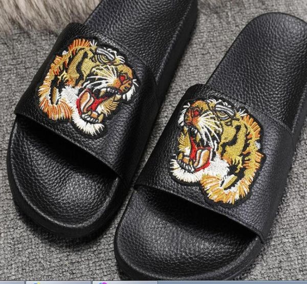 

fashion men women slide sandals flower box red blue green grey plum blossom wide flat slippery with thick sandals slipper flip flo7697033, Black
