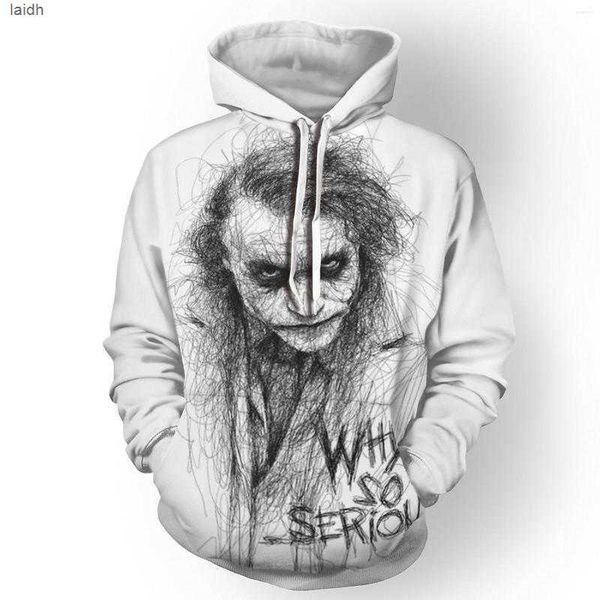 

men's hoodies 2022 the pennywise it clown stephen king's 3d men/women halloween party cosplay sweatshirt horror funny hoody clotye, Black