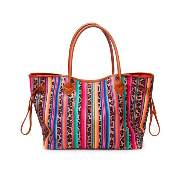 

carryall women leopard canvas tote dom1061068 endless large handbag leopard stripes serape capacity purse xhpvi2838567, Brown;gray