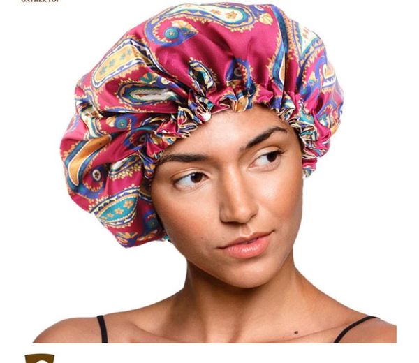 

designer soft sleeping hair cap salon bonnets for women comfortable floral night sleep hat hair loss cap bonnet ladies turb2760365, Blue;gray