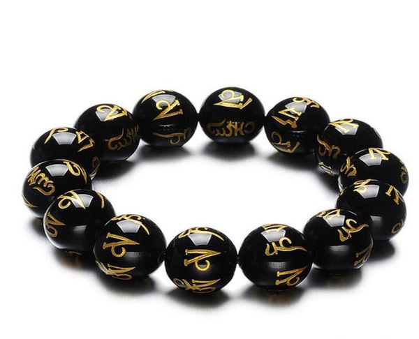

whole natural sixcharacter daming mantra red agate black agate sixcharacter mantra bead bracelet engraved script stampin3580964