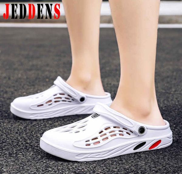 

plus size men's shoes breathable summer sandals white slippers for men slip-on wading beach shoes casual footwear k7 2103239475008, Black