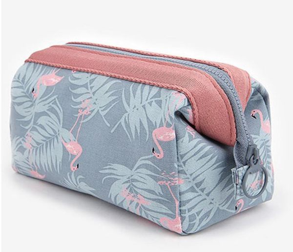 

new arrive flamingo cosmetic bag women necessaire make up bag travel waterproof portable makeup bag toiletry kits3818861