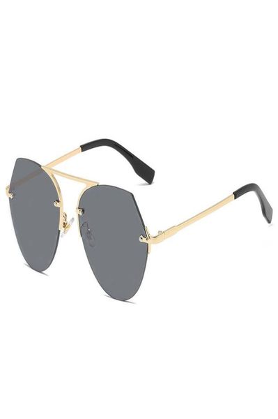 

sunglasses boyarn ff fashion trend for men and women personality round frame simple design versatile glass with logo4066608, White;black
