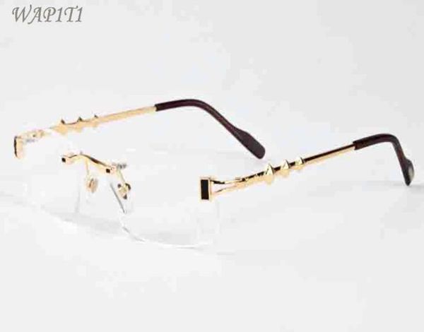 

fashion attitude sport driving sunglasses for men rimless clear lenses buffalo horn sunglasses for women come with box lunettes ga7328800, White;black