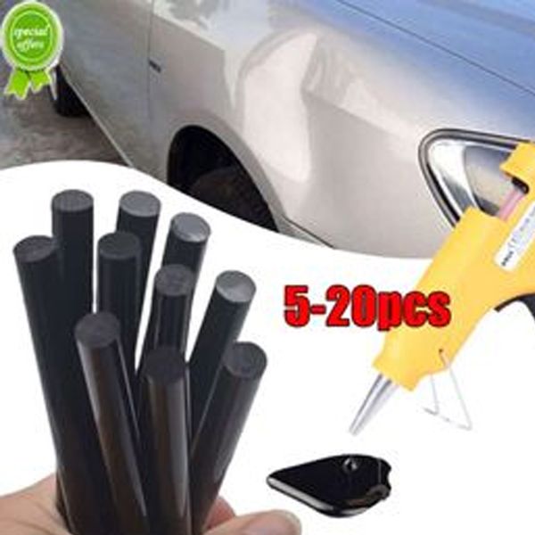 

new 20pcs car dent repair glue sticks 7x100mm 7x150mm car body paintless repair black melt strip glue stick tools
