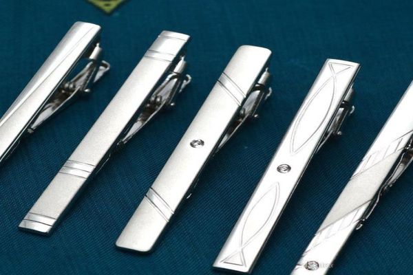 

men tie clips man formal necktie clip alloy metal silver tie pin mens tie bar clasp clamp male fashion jewelry christmas gift6119709
