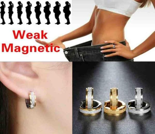 

new grind stainless steel healthcare weight loss earrings hand string slimming healthy stimulating acupoints gallstone earring8851901, Silver