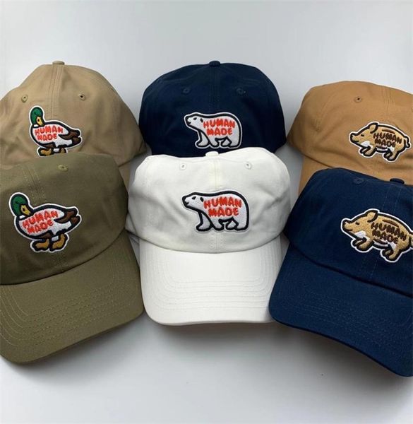 

human made polar bear embroidery baseball cap dad hats for women men summer sun beach hat ladies trucker caps designer visor outdo9491832, Blue;gray