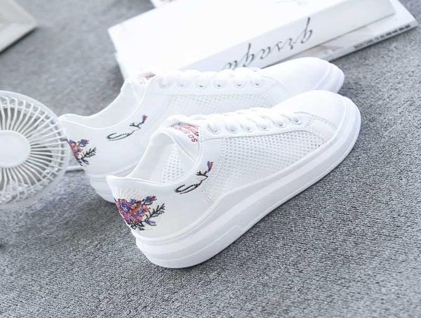 

summer new fashion and comfortable white wedge heel shoes women039s platform ladies casual shoes breathable mesh sneakers y09079792884, Black