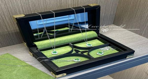 

ilivi monogram jewelry box black collectable diamond pattern green storage classical multi purpose makeup case organizer fashion g8478637