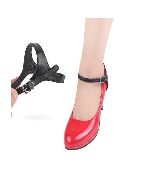 

new women shoes high heeled flat shoe safety clips bands strap locking shoe leather shoelace belt wedding sport outside universal9060858, White;pink