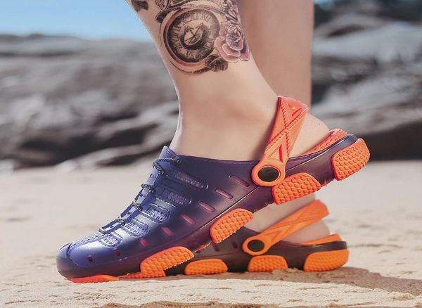 

brand duty-size 45 lover s three colors shoes male band sandals will see beach swimming water 567 men 5f5w8960490, Black