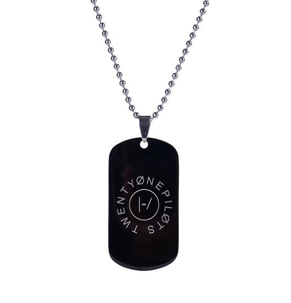 

giancomics band twenty one pilots keychainnecklace stainless steel pendant otaku collection cosplay costume ornament gift2905820, Silver