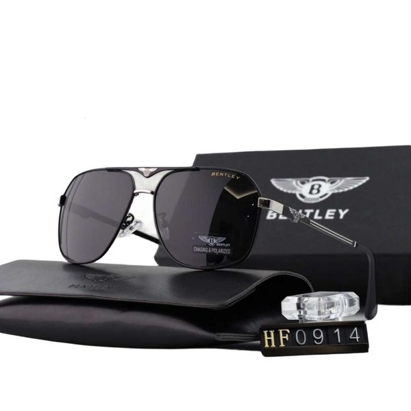 

sunglasses designer fashion luxury bentley for women men new metal polarized sunglasses personalized trend fashionable and sporty square can, White;black