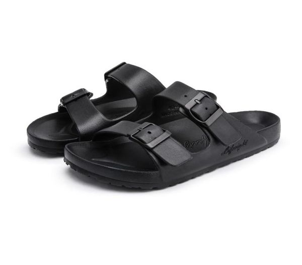 

size 3644 mens sandals fashion men slipper summer beach shoe lover shoes open toe slides slippers sandalias hombre3378532, Black