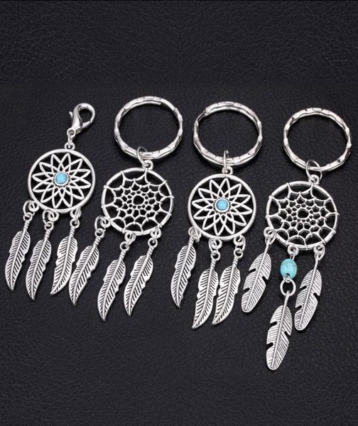 

mini car keyring handmade dream catcher home decor keychain feather jewelry keyholder dreamcatcher pendant wall hanging1988263, Silver