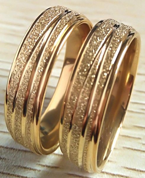 

36pcs gold glitter line 316l stainless steel rings 8mm mens womens comfort-fit band wedding jewelry party gift 549970, Silver