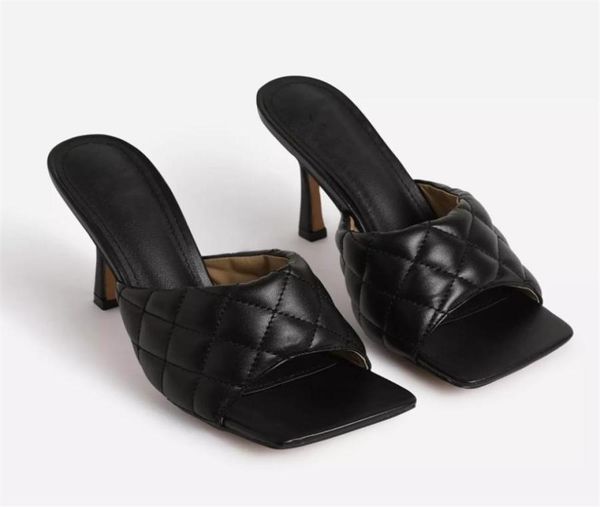 

summer 2020 new high heeled soft sandals women s back 40 42 large size fashion square head women s shoes y2007023238939, Black