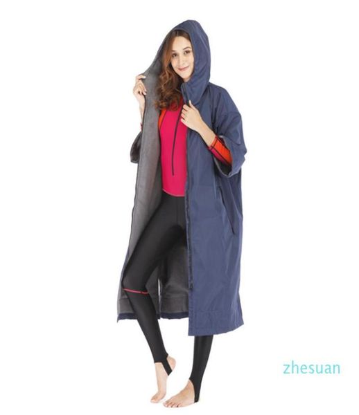 

dry robe waterproof hoodie poncho wet suit dryrobe with microfiber terry toweling lining 2103247785810