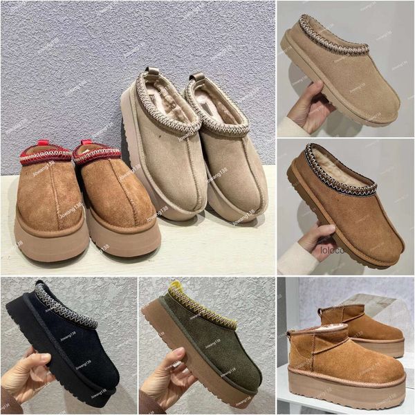 

outdoors ugglies slippers boots tasman autumn winter designer women tazz slide classics woolen slipper luxury keep warm mini platform boot d