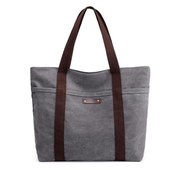 

bag luxurys casual sone shoulder women039s new fashion korean canvas large capacity versatile solid color hand3462441
