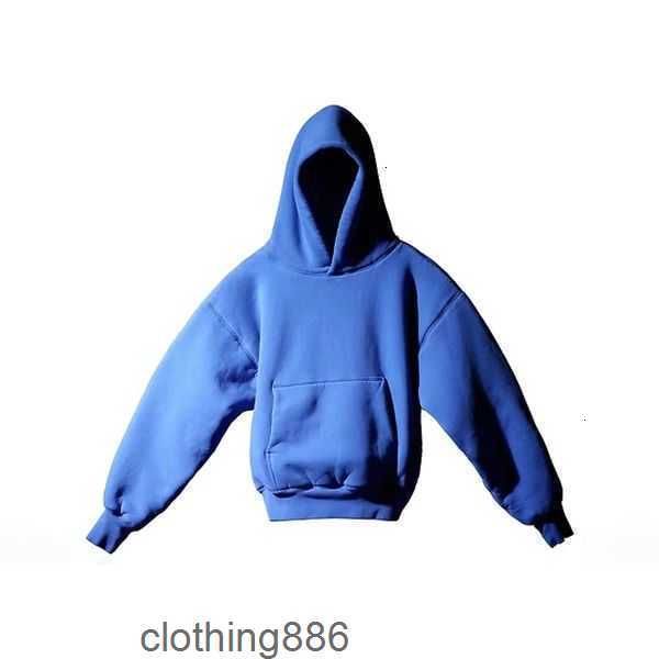 

men's hoodies designer kanyes the perfect hoodie wests klein blue pullover hoodys tripartite co-branded men hooded jumper yzys fashion, Black