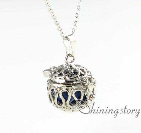

openwork whole diffuser necklace essential oil necklace aromatherapy necklace diffuser pendant1721597, Silver