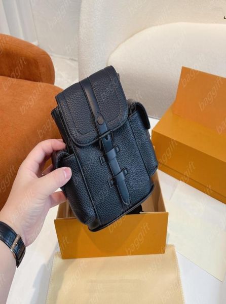 

designer luxury chriser xs cross body shoulder bags women mens mini backpack taurillon leather kids purse outdoor dual purpose9334725, Red;black