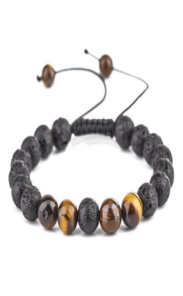 

tiger039s eye black lava stone weave braided bracelets aromatherapy essential oil diffuser friendship women men bracelet jewelr9428552