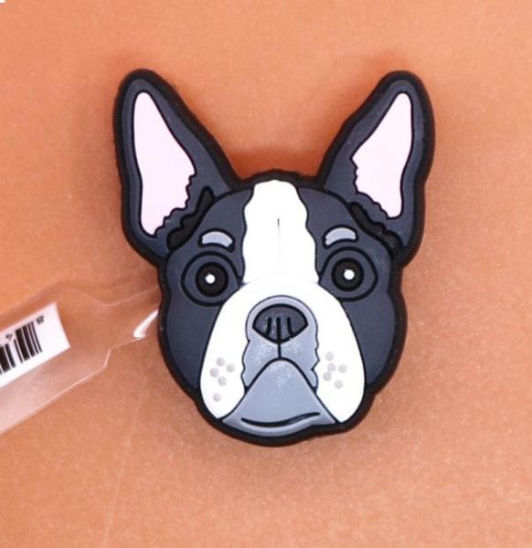

animal style shoe charms accessories cute bulldog garden shoe decoration kid039s xmas gifts5490863, White;pink