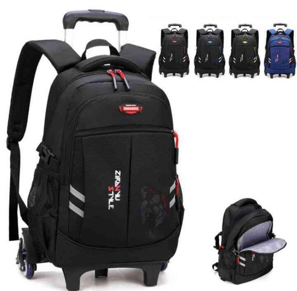 

ziranyu school bag with trolley for boys kids school bags on wheels wheeled backpack children trolley teenagers1004487