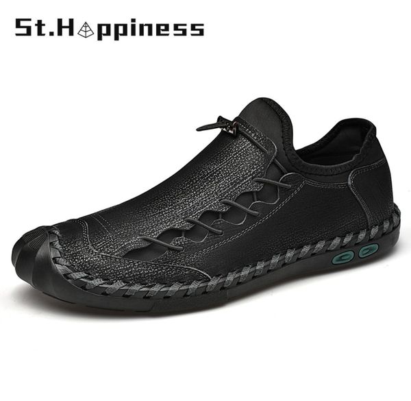 

dress shoes summer men leather shoes designer original loafers mocassins mode casual riding big size 48 08102536320, Black