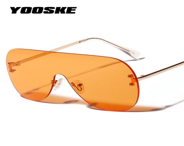 

yooske 2019 oversized sunglasses women vintage luxury brand designer sun glasses for women brown black red orange eyewear uv4006336161, White;black