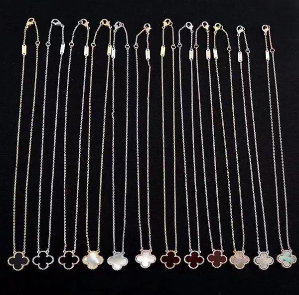 

stainless steel jewelry iced out cuban link chains single flower designer necklace luxury designer jewelry women necklace9278546, Silver